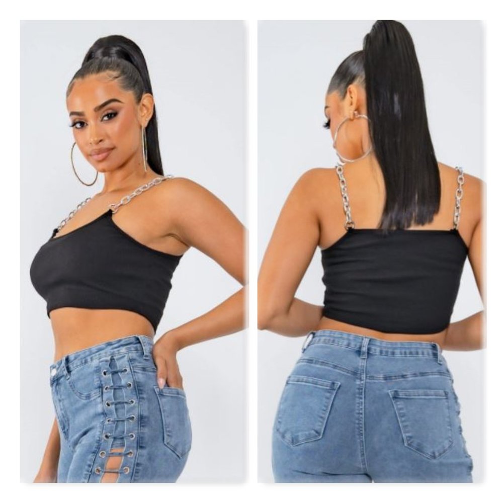 Chain Crop Top - Picture 3 of 8